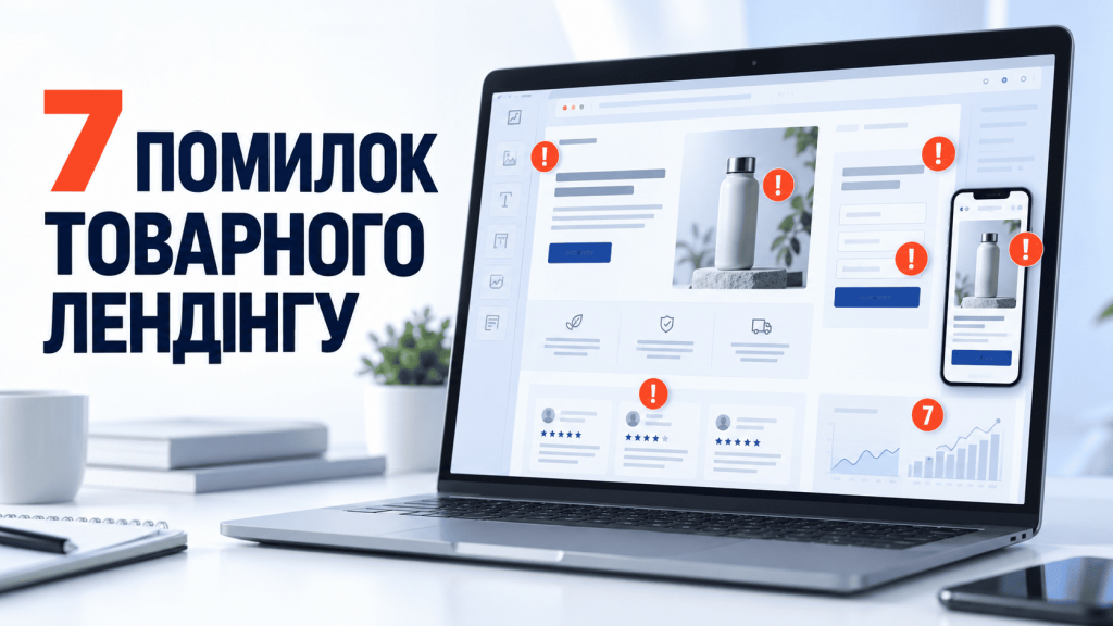 7 помилок під час запуску товарного лендінгу.