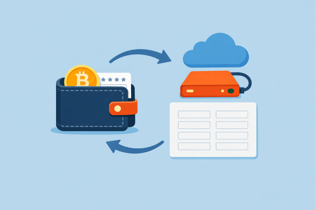 Криптовалюта на биткойне, которая синхронизируется с сервером и хранит данные для резервного копирования данных.